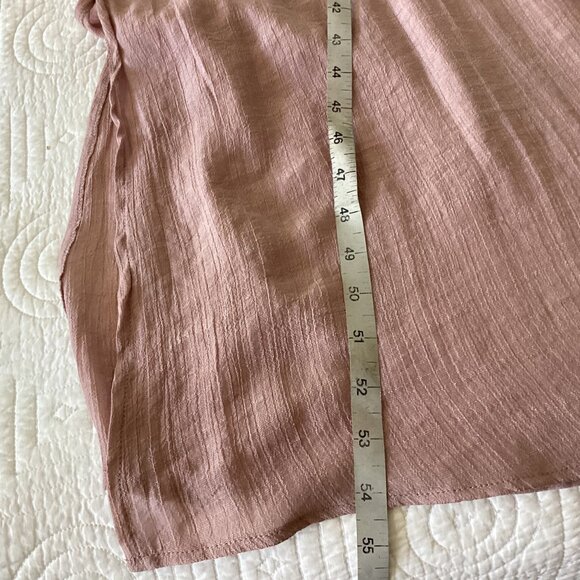 Alya Womens Mauve Maxi Dress Duster With Lace Trim & Drawstring Waist L/XL Beach - Picture 7 of 10